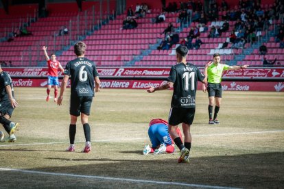 El Numancia remontaba ante el Nástic en una gran segunda parte. G.M.