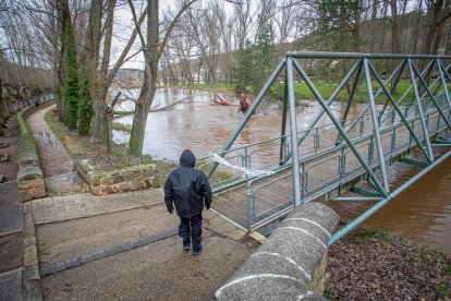 Complicaciones por la meteorología en la zona del río Duero a su paso por la capital. MARIO TEJEDOR (4)