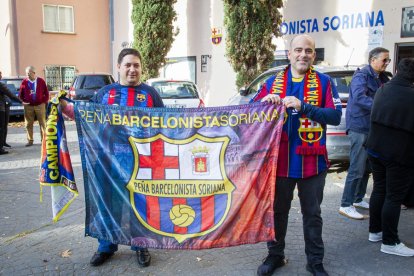 Hermanamiento de la Peña Barcelonista Soriana y la Colliure. MARIO TEJEDOR