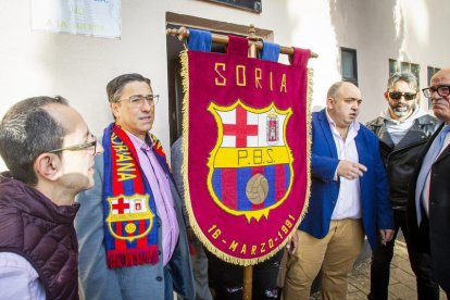 Hermanamiento de la Peña Barcelonista Soriana y la Colliure. MARIO TEJEDOR