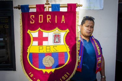 Hermanamiento de la Peña Barcelonista Soriana y la Colliure. MARIO TEJEDOR