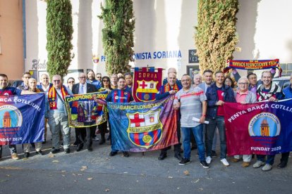 Hermanamiento de la Peña Barcelonista Soriana y la Colliure. MARIO TEJEDOR