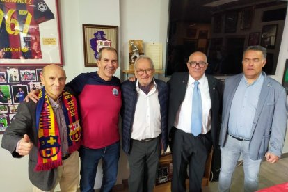 Hermanamiento de la Peña Barcelonista Soriana y la Colliure. MARIO TEJEDOR