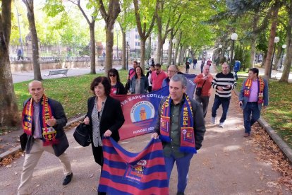 Hermanamiento de la Peña Barcelonista Soriana y la Colliure. MARIO TEJEDOR