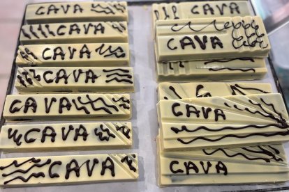 Turrón de cava, una de las elaboraciones más novedosas en Soria. HDS