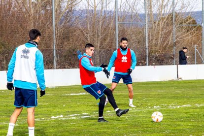 El CD Numancia prepara el choque ante la SD Amorebieta. MARIO TEJEDOR (35)