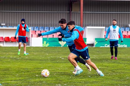 El CD Numancia prepara el choque ante la SD Amorebieta. MARIO TEJEDOR (48)