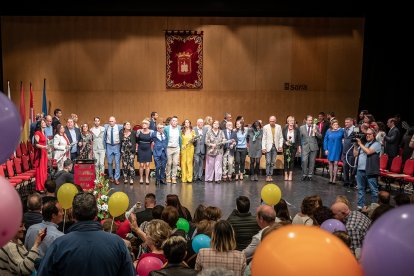 Los voluntarios a jurados de 2023 el sábado en La Audiencia. GONZALO MONTESEGURO