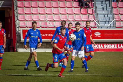 El partido en Teruel es en teoría el más complicado en el calendario del Numancia. MARIO TEJEDOR