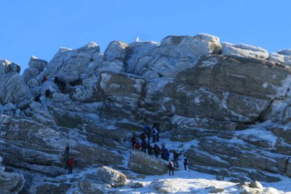 Subida a Urbión de su primer Belén. A.S./M.B.