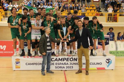 El Río Duero Voley, subcampeón de España junior ante Unicaja Almería. MARÍA MORALES