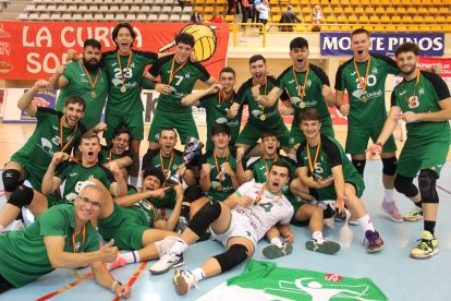 El Río Duero Voley, subcampeón de España junior ante Unicaja Almería. MARÍA MORALES