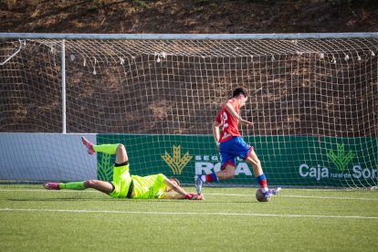El Numancia B salvó un punto en los últimos minutos. GONZALO MONTESEGURO
