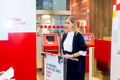 Vanessa López Garrido, del Banco Santander en Castilla y León. MARIO TEJEDOR