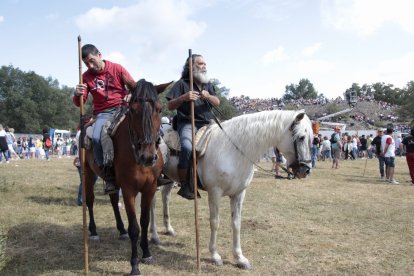 Caballistas minutos antes de La Saca. GONZALO MONTESEGURO