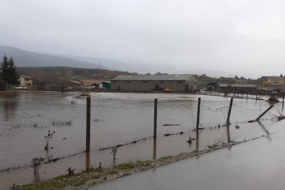 Prado inundado en Duruelo de la Sierra. RAQUEL FERNÁNDEZ