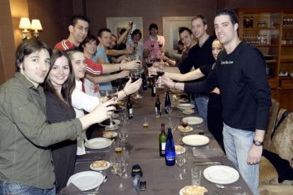 Celebración de la Copa del Rey lograda por el CMA Soria en 2008. HDS
