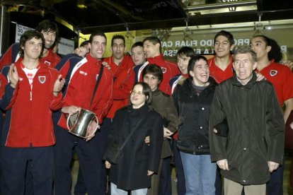Celebración de la Copa del Rey lograda por el CMA Soria en 2008. HDS