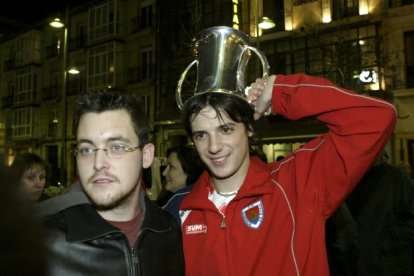 Celebración de la Copa del Rey lograda por el CMA Soria en 2008. HDS