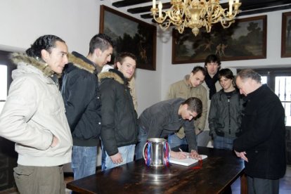 Celebración de la Copa del Rey lograda por el CMA Soria en 2008. HDS