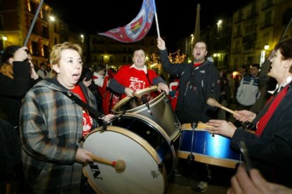 Celebración de la Copa del Rey lograda por el CMA Soria en 2008. HDS