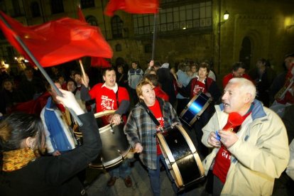 Celebración de la Copa del Rey lograda por el CMA Soria en 2008. HDS