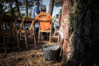 Demostración de resina en Tardelcuende.-GONZALO MONTESEGURO