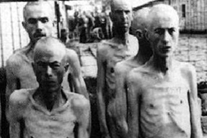 Prisioneros de Auschwitz.