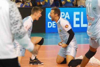 Río Duero Voley Soria, campeón de la Copa del Rey 2023 de voleibol. MARIO TEJEDOR