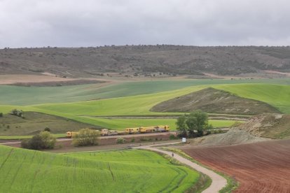 Renovación de la línea Soria-Torralba a su paso por Ambrona. HDS