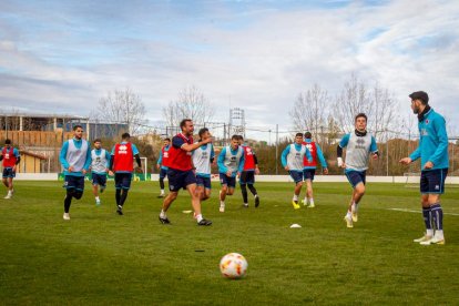 El Numancia regresa el miércoles al trabajo tras el parón navideño. MARIO TEJEDOR