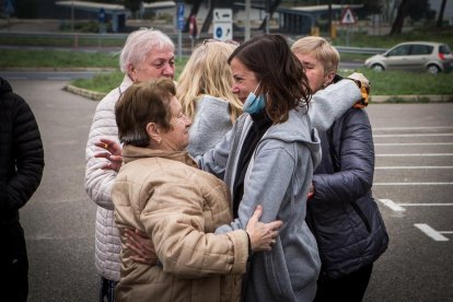 El autobus con ucranianos llega a España