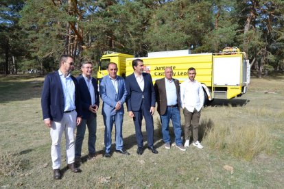 Inauguración de la feria forestal Cabforest en Cabrejas del Pinar, Soria. RAQUEL FERNÁNDEZ