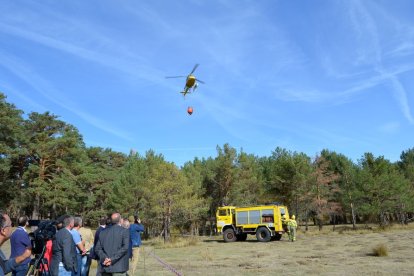 Inauguración de la feria forestal Cabforest en Cabrejas del Pinar, Soria. RAQUEL FERNÁNDEZ