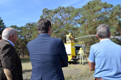 Inauguración de la feria forestal Cabforest en Cabrejas del Pinar, Soria. RAQUEL FERNÁNDEZ