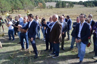 Inauguración de la feria forestal Cabforest en Cabrejas del Pinar, Soria. RAQUEL FERNÁNDEZ