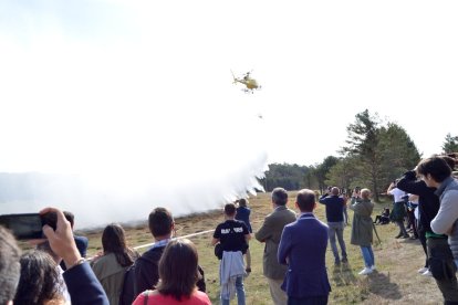 Inauguración de la feria forestal Cabforest en Cabrejas del Pinar, Soria. RAQUEL FERNÁNDEZ
