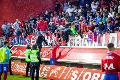 Todo el numantinismo estaba abatido tras el pitido final. MARIO TEJEDOR