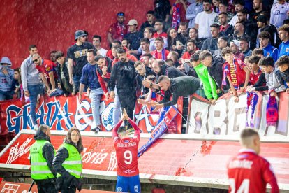 Todo el numantinismo estaba abatido tras el pitido final. MARIO TEJEDOR