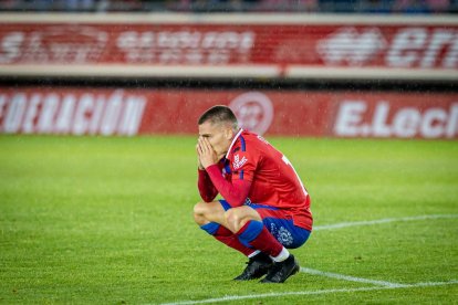 Todo el numantinismo estaba abatido tras el pitido final. MARIO TEJEDOR