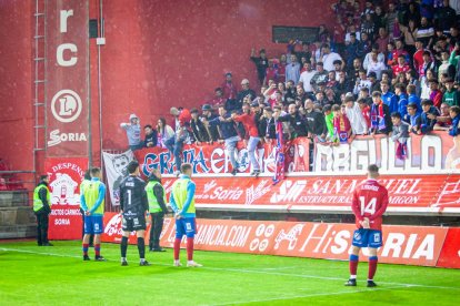 Todo el numantinismo estaba abatido tras el pitido final. MARIO TEJEDOR