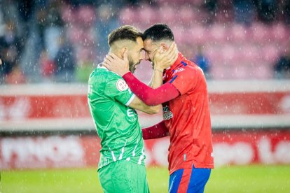 Todo el numantinismo estaba abatido tras el pitido final. MARIO TEJEDOR