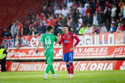 Todo el numantinismo estaba abatido tras el pitido final. MARIO TEJEDOR