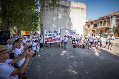 Manifestación en Muriel de la Fuente.-G. MONTEAGUDO