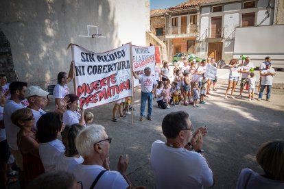 Manifestación en Muriel de la Fuente.-G. MONTEAGUDO