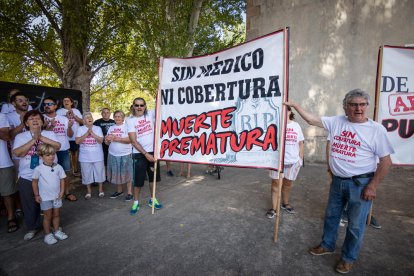 Manifestación en Muriel de la Fuente.-G. MONTEAGUDO