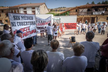 Manifestación en Muriel de la Fuente.-G. MONTEAGUDO