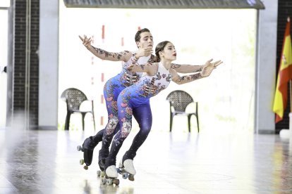 Héctor e India en plena competición del Nacional. HDS