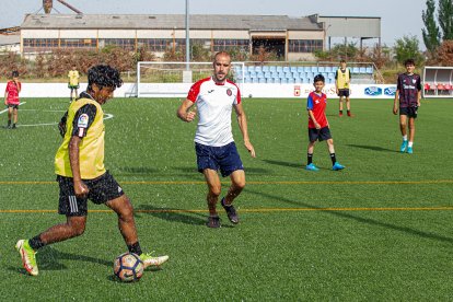 La Academy USA en las instalaciones del Numancia en la Ciudad Deportiva. MARIO TEJEDOR
