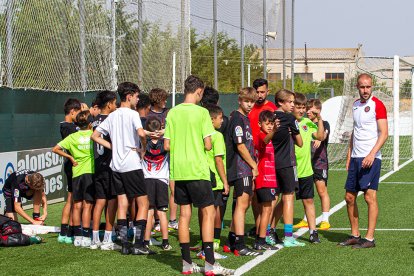 La Academy USA en las instalaciones del Numancia en la Ciudad Deportiva. MARIO TEJEDOR